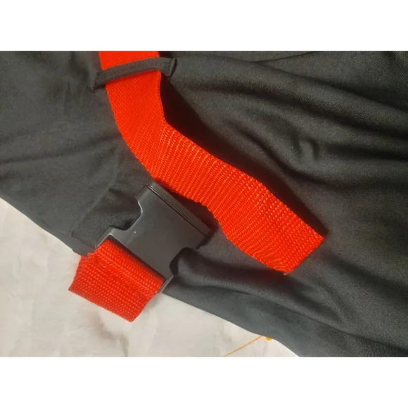 Forplay Women's L-XL Black Firefighter Hose Handler Costume with Red Belt - Picture 10 of 11